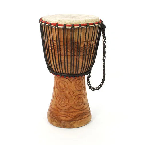 Medium Ghanaian Djembe (9" Head)-Drums - African Musical Instruments