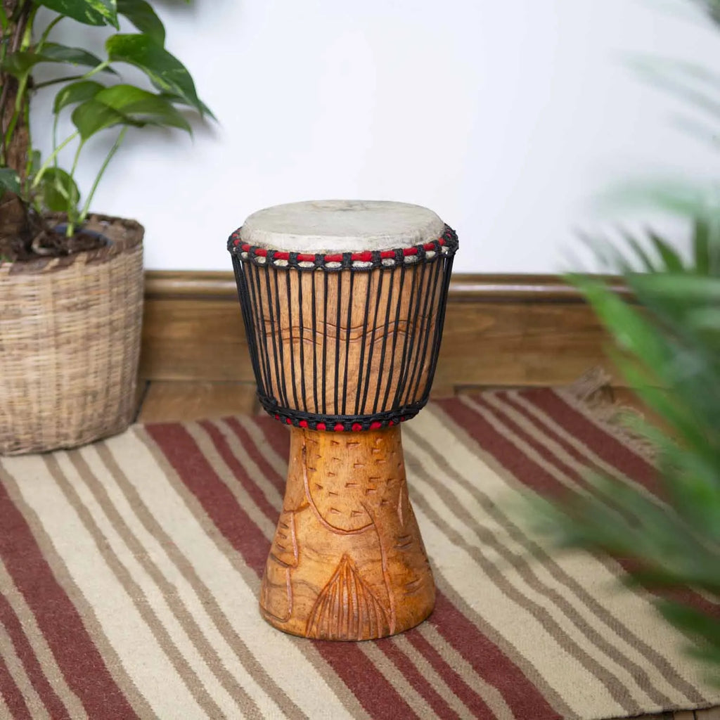Small Ghanaian Djembe (7" Head)-Drums - African Musical Instruments