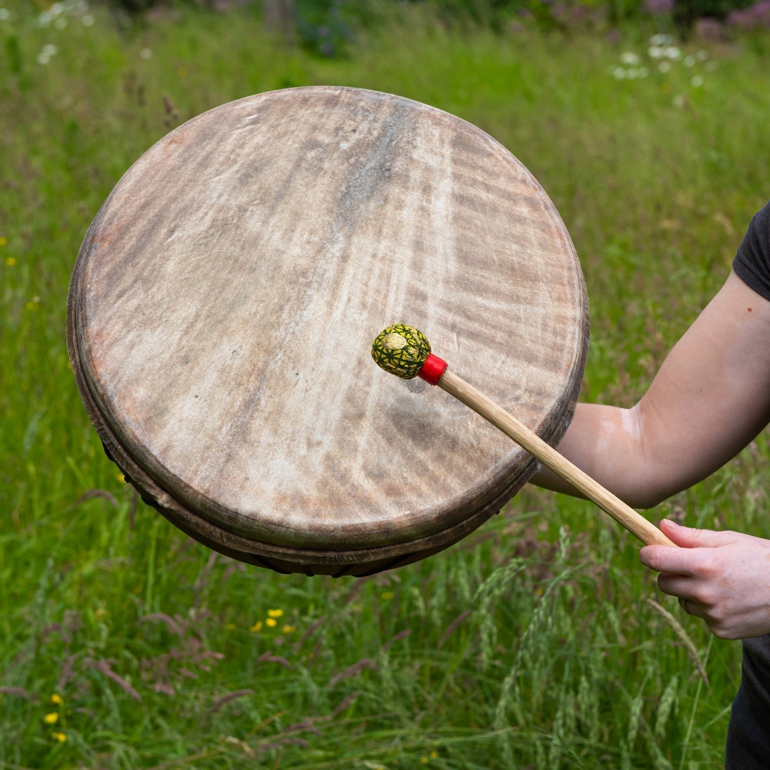 Ghanaian Shamanic Drum-Drums - African Musical Instruments