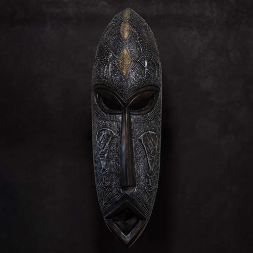 Artisan Ghanaian Mask No.3-Home Décor - African Musical Instruments